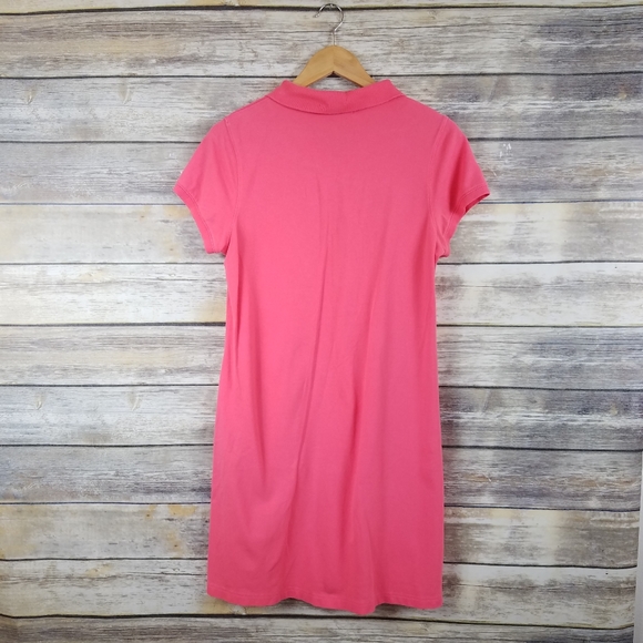 Vineyard Vines Bright Pink Polo Shirt Dress Large - Picture 6 of 7